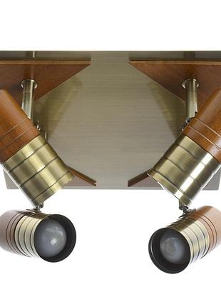 Светильник настенно-потолочный спот поворотный накладной htl-121/4e e14