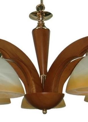 Люстра дерев'яна підвісна прованс bkl-408s/5