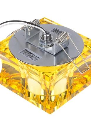 Светильник точечный декоративный hdl-g150 gold crystal2 фото