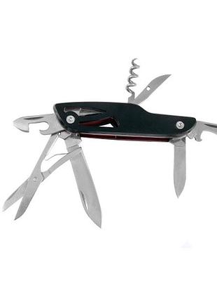 Складаний ніж stinger туристичний у металевій коробці чорний (hcy-6151х)