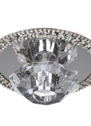 Світильник точковий декоративний hdl-g165 white/bubble crystal1 фото
