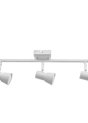 Светильник настенно-потолочный спот поворотный накладной htl-202/3 gu10 wh
