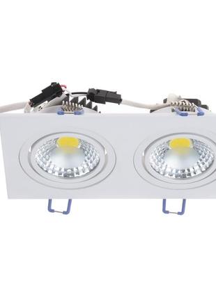 Светильник потолочный led встроенный led-173/2x5w nw wh