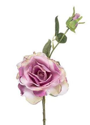 Штучна троянда велика, 1 голова фіолетовий2 фото
