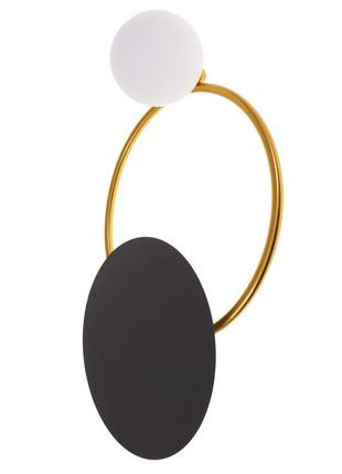 Бра br-01 652w/2 g4 bk/g (29-302)