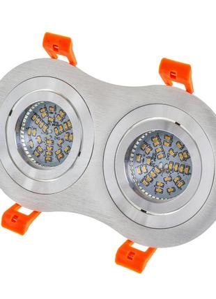 Светильник точечный поворотный hdl-dt 108/2 mr16 sl