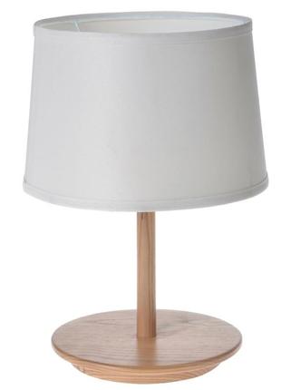 Настільна лампа на дерев'яній опорі tl-146 e27