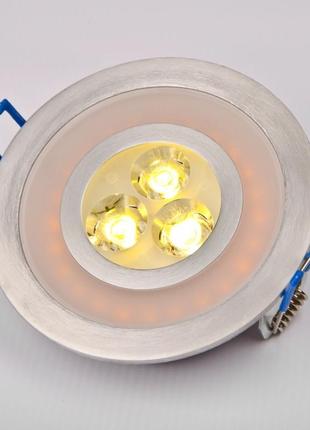 Светильник точечный led-103a/3w ww+2w orange 60'3 фото