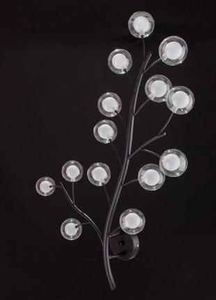 Потолочная люстра на 14 лампочек  в спальню br-01 656c/14 g4 bk5 фото
