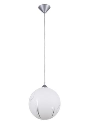 Люстра підвісна куля один плафон модерн kl-213s/1 e27 30" sl