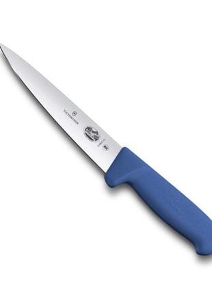 Кухонний ніж м'ясника victorinox fibrox sticking 14 см синій (5.5602.14)