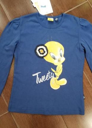 Трикотажная футболка  с длинным рукавом.  tweety.