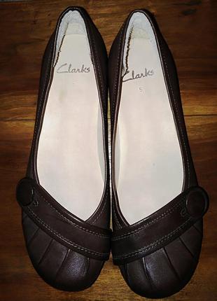 Кожаные туфли-мокасины clarks2 фото