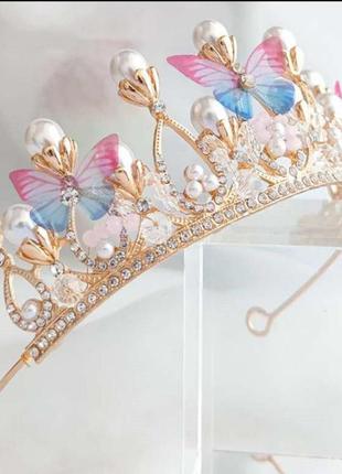Діадема принцеси ельзи з перлинами3 фото