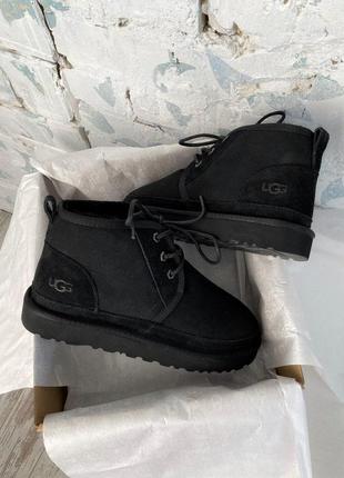 Ugg neumel black мужские ботинки с натуральным мехом /осень/зима/весна😍9 фото