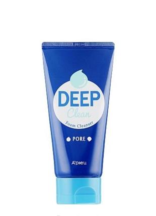 Пенка для глубокого очищения a'pieu deep clean foam cleanser pore