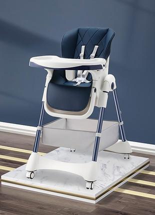 Детский стульчик для кормления складной bestbaby bs-806 sophie blue 1шт2 фото