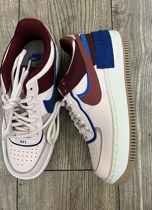 Кожаные кроссовки nike air w af1 shadow p.37