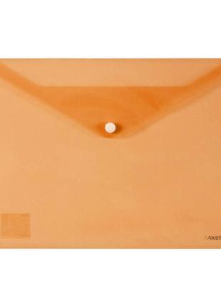 Папка на кнопці axent а4, пластикова, помаранчева, (1402-26-a)
