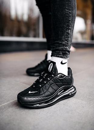 Nike air max 720-818 black, черные туфли мужские кроссовки найк аир макс