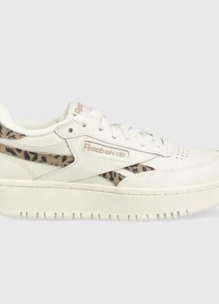 Шкіряні кросівки reebok classic club c double reven