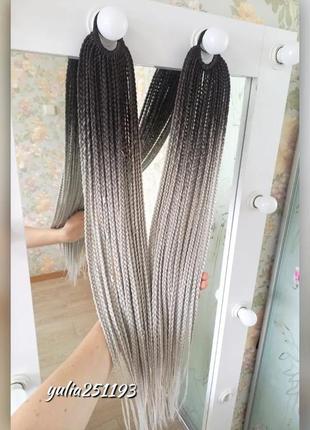 Афрорезинка афрокосички косички на резинке резинка с косичками канекалон подарок