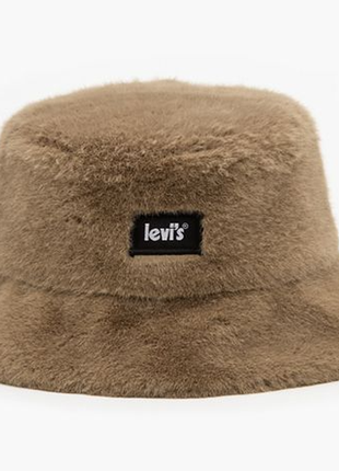 Панама levis faux fur bucket hat