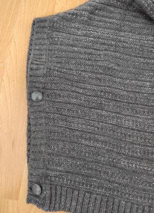 Кофта пончо свитер terranova 3