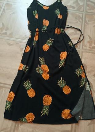 Платье миди сарафан ананасы primark2 фото