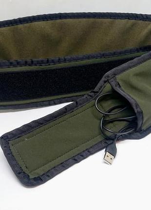 Пояс з подогревом xxs-m нагрев от power bank / пояс грелка / электрическая usb грелка-пояс