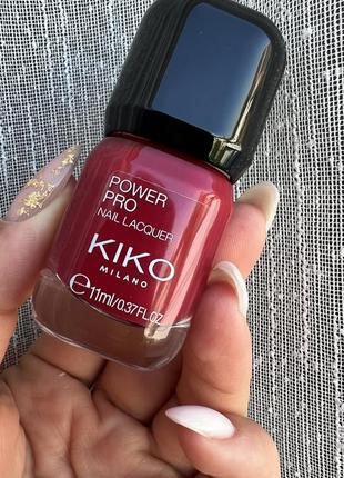 Стійкий лак для нігтів power pro 014 kiko milano