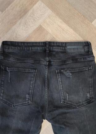 Bershka стретчевые джинсы рваные7 фото