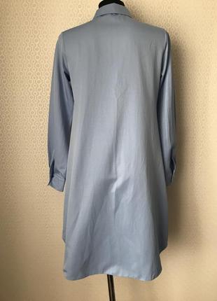 Стильное голубое платье - рубашка от moodbasic, размер 36, укр 42-443 фото