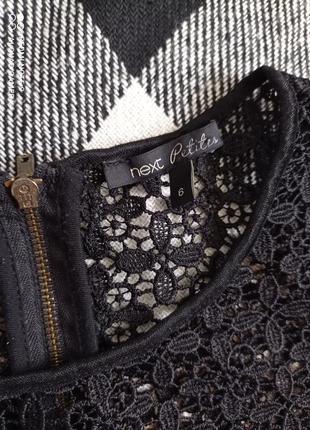 Ажурное крученое платье-туника next petites