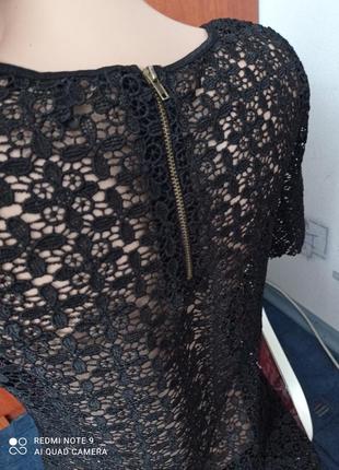 Ажурное крученое платье-туника next petites