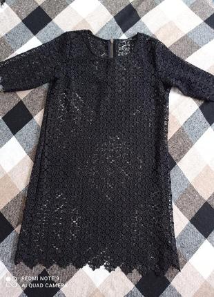 Ажурное крученое платье-туника next petites