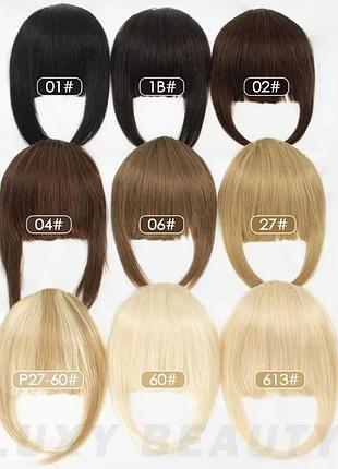 Тресса накладная челка из натуральных человеческих волос