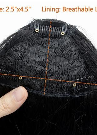 Тресса накладная челка из натуральных человеческих волос