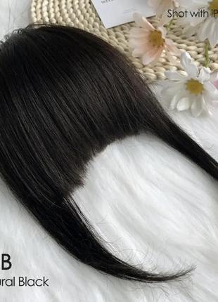 Тресса накладная челка из натуральных человеческих волос