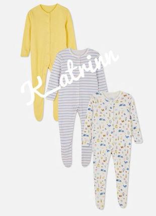 Бавовняні чоловічки primark 3-6міс., 68см