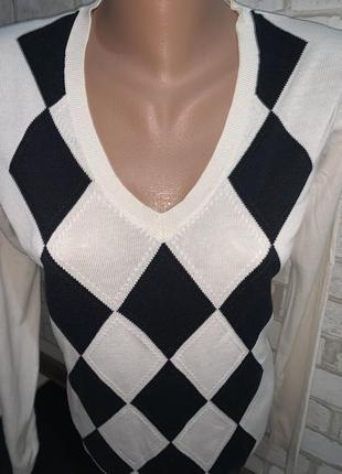 Котоновый пуловер бренд tommy hilfiger4 фото