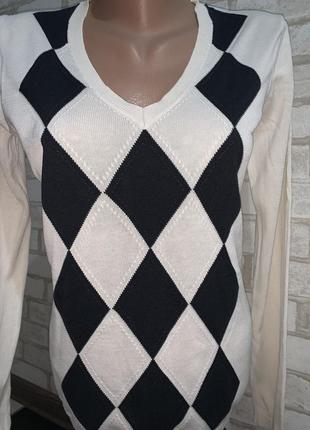 Котоновый пуловер бренд tommy hilfiger5 фото