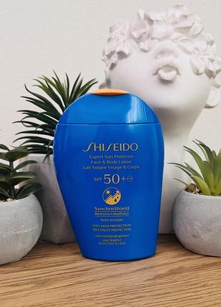 Оригинальный солнцезащитный лосьон для лица и тела shiseido expert sun protection face and body lotion spf50 оригинал сосновозащитный лосьон