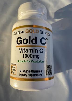 Вітамін с vitamin c gold c™, 1000 мг, від california gold nutrition