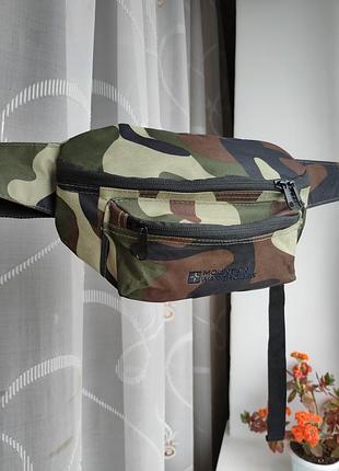 Сумка бананка мессенджер mountain warehouse military камуфляж хаки