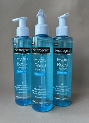 Neutrogena hydro boost water gel - гель для умывания 200мл1 фото