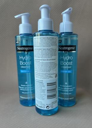 Neutrogena hydro boost water gel - гель для вмивання 200мл2 фото