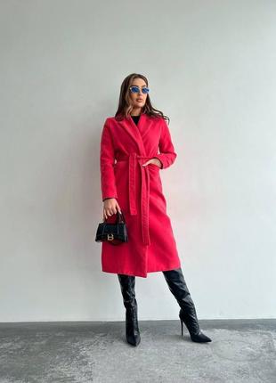 Жіноче осіннє пальто,женское осеннее пальто,яркое пальто,кашемірове пальто,кашемировое пальто1 фото