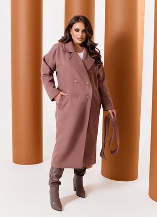 Женское пальто большого размера(р. 48-58)9 фото