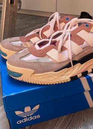 Кроссовки yohji yamamoto y3 adidas shoes white pink 28 см 44 размер